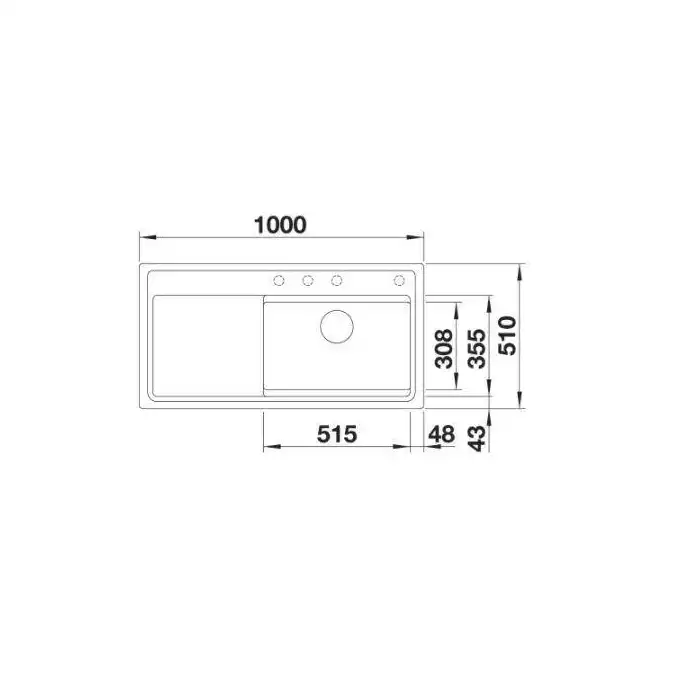 Zlewozmywak ZENAR XL 6 S Steamer SystemPlus Silgranit PuraDur Kawowy prawa, korek auto., InFino, deska jesionowa, GN1/2, GN1/3 BLANCO 524065