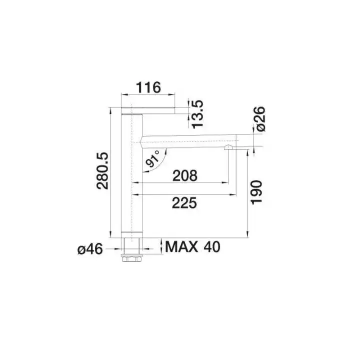 Bateria LINEE Chromowana BLANCO 517594