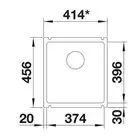 Komora SUBLINE 375-U Ceramika PuraPlus Czarny, InFino BLANCO 523732