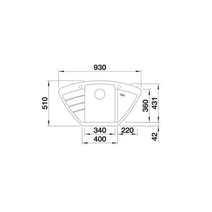 Zlewozmywak ZIA 9 E Silgranit PuraDur Kawowy narożny, korek auto. BLANCO 515073
