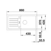 Zlewozmywak FAVUM XL 6 S Silgranit Antracyt odwracalny BLANCO 524233