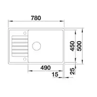 Zlewozmywak ZIA XL 6 S Compact Silgranit PuraDur Antracyt odwracalny BLANCO 523273