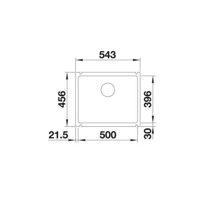 Komora SUBLINE 500-U Ceramika Biały połysk BLANCO 514506