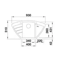 Zlewozmywak ZIA 9 E Silgranit PuraDur Kawowy narożny, korek auto. BLANCO 515073