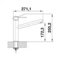 Bateria AMBIS Stal szczotkowana BLANCO 523118