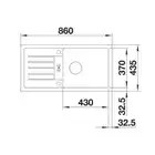 Zlewozmywak FAVUM XL 6 S Silgranit Czarny, odwracalny BLANCO 526082