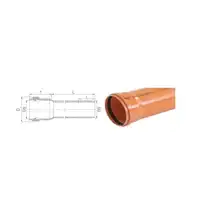 Rura PVC kanalizacyjna FI200/ 5,9 - L 1000 KACZMAREK 0425413100