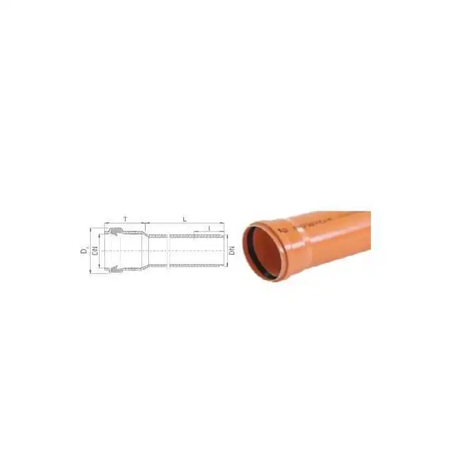 Rura PVC kanalizacyjna. FI160/ 4,0 - L 3000 KACZMAREK 0423213300