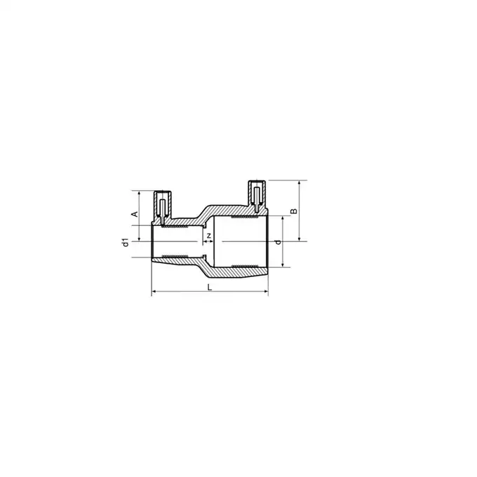 Mufa redukcyjna SG elektrooporowa do PE FI 63X50 PLASSON 491104063050