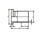 Tuleja kołnierzowa do PE FI 90 (HD100-SDR11) -  długa POLYMEDIUM 14TULD090SDR11