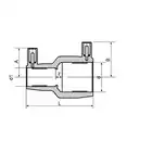 Mufa redukcyjna SG elektrooporowa do PE FI 63X40 PLASSON 491104063040