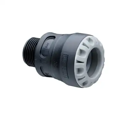 Złączka PE-STAL PLASSON 1002U0040015 wciskana FI 40x40 gwint zewnętrzny push fit-1002