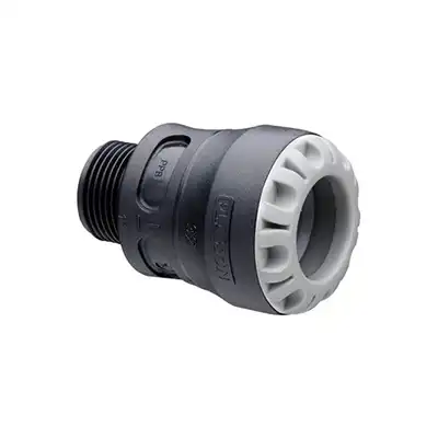 Złączka PE-STAL PLASSON 1002U0063015 wciskana FI 63x40 gwint zewnętrzny push fit-1002