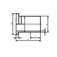 Tuleja kołnierzowa do PE FI110 (HD100-SDR17) -  długa POLYMEDIUM 12DCRT110