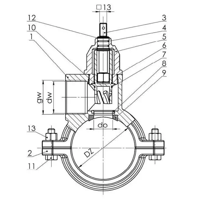 Nawiertka PCV/PE FI160/32 ANWOD AN012 / AN-160-32