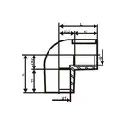 SG Kolano elektrooporowe do PE FI 63/90 PE100 SDR11 POLYMEDIUM