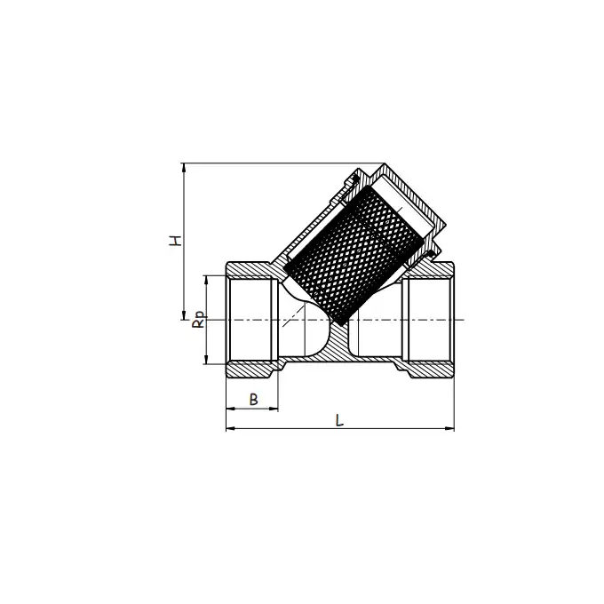 Filtr mosiężny do gazu FI 20 ART. 140G EFAR 0.0140.020.1630