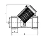 Filtr mosiężny do gazu FI 20 ART. 140G EFAR 0.0140.020.1630