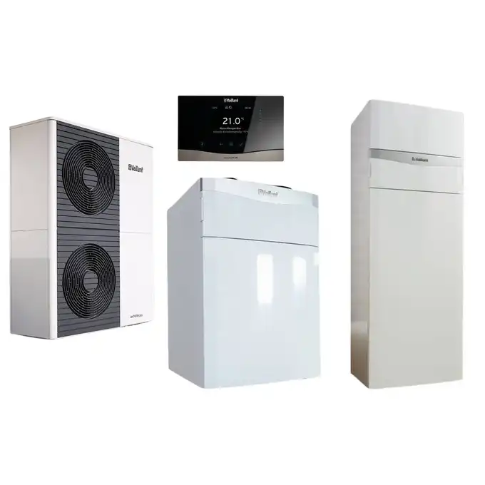 Pakiet z pompą ciepła aroTHERM plus monoblok VWL 105/6A + Centrala grzewcza uniTOWER VIH QW 190/6 + System wentylacji VAR 360/4E + Regulator VRC 720 VAILLANT 0010044206