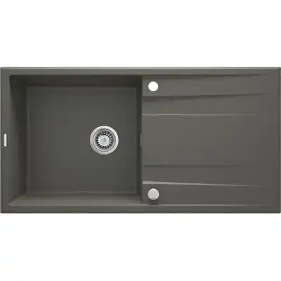 Zlewozmywak ERIDAN antracyt metalik granit 1-kom. Z/O 1000X520X203, 3,5&quot; + osprzęt SPACE SAVER LUX DEANTE ZQE_T713