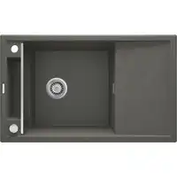 Zlewozmywak MAGNETIC antracyt met. granit 1-kom. Z/O 820X500X219, 3,5&quot; + osprzęt SPACE SAVER DEANTE ZRM_T113