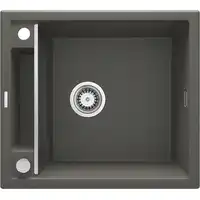 Zlewozmywak MAGNETIC antracyt met. granit 1-kom. 560X500X219, 3,5&quot; + osprzęt SPACE SAVER DEANTE ZRM_T103