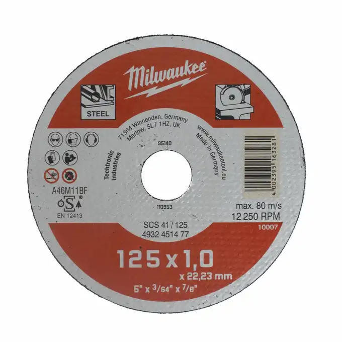 Tarcza do cięcia metalu CONTRACTOR 125/1 MILWAUKEE 4932451477