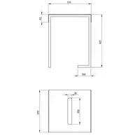 MOKKO nero Taboret-stolik łazienkowy DEANTE ADM_N51T