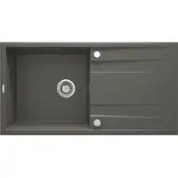 Zlewozmywak ERIDAN antracyt metalik granit 1-kom. Z/O 1000X520X203, 3,5&quot; + osprzęt SPACE SAVER LUX DEANTE ZQE_T713