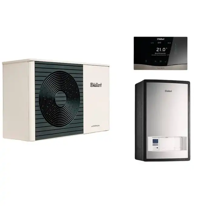 Pakiet z pompą ciepła aroTHERM plus monoblok VWL 75/6A + Moduł naścienny MEH 97/6 + Regulator pogodowy VRC 720 VAILLANT 0010044186