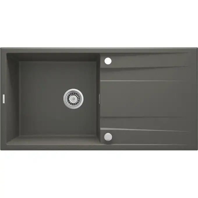 Zlewozmywak ERIDAN antracyt metalik granit 1-kom. Z/O 1000X520X203, 3,5&quot; + osprzęt SPACE SAVER LUX DEANTE ZQE_T713