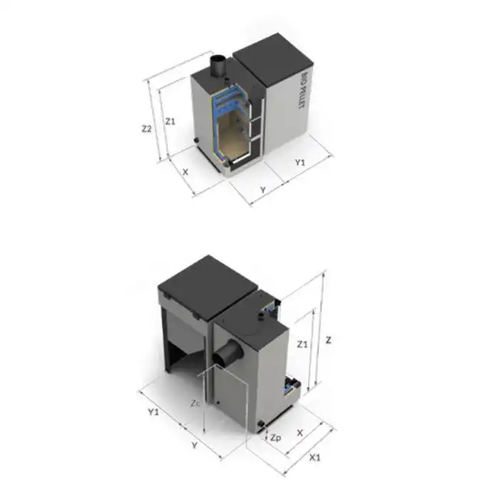 KRZACZEK Kocioł pellet 16kW prawy 5 klasa SKP BIO SKPBIO16