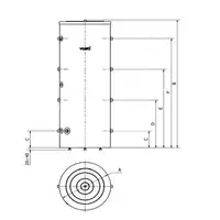 Zbiornik buforowy  250 l VASTI VS-P-BUF-250-00-C