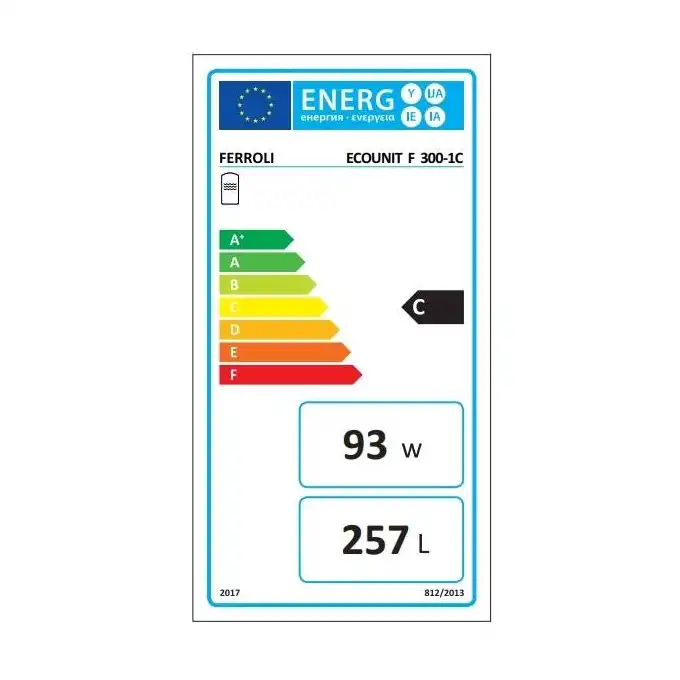 Zasobnik c.w.u. ECOUNIT F 300 1C FERROLI GRL6310A 64,25kW pojedyncza wężownica spiralna