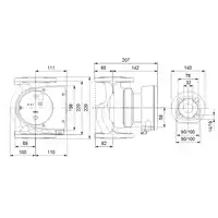 Pompa obiegowa Grundfos MAGNA 1 32-100 F 99221237 220 1x230V PN6/10 