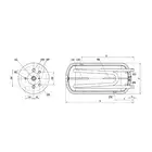 Wymiennik C.W.U. Elektromet 203-08-200 poziomy, z podwójną wężownicą WGJ-G 80L 