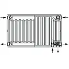 Grzejnik Perfexim PERFEKT 82-222-6014-000 22V 600x1400 mm zaworowy