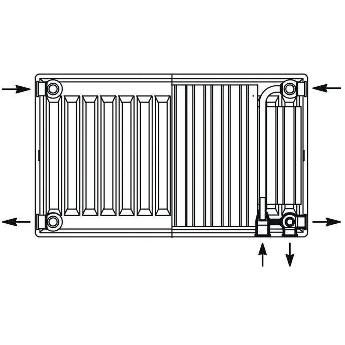 Grzejnik Perfexim PERFEKT 82-222-6014-000 22V 600x1400 mm zaworowy