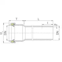 Rura kanalizacyjna PCV Kaczmarek 032543L300 FI200/ 5,9 - L 3000 LITA DIN LOCK 