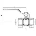 Kurek kulowy IDMAR KG020001.8070A4S 3/4&quot; do gazu