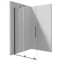 Ścianka prysznicowa walk-in Deante Prizma KTJ D30R przesuwna 100x195 cm titanium