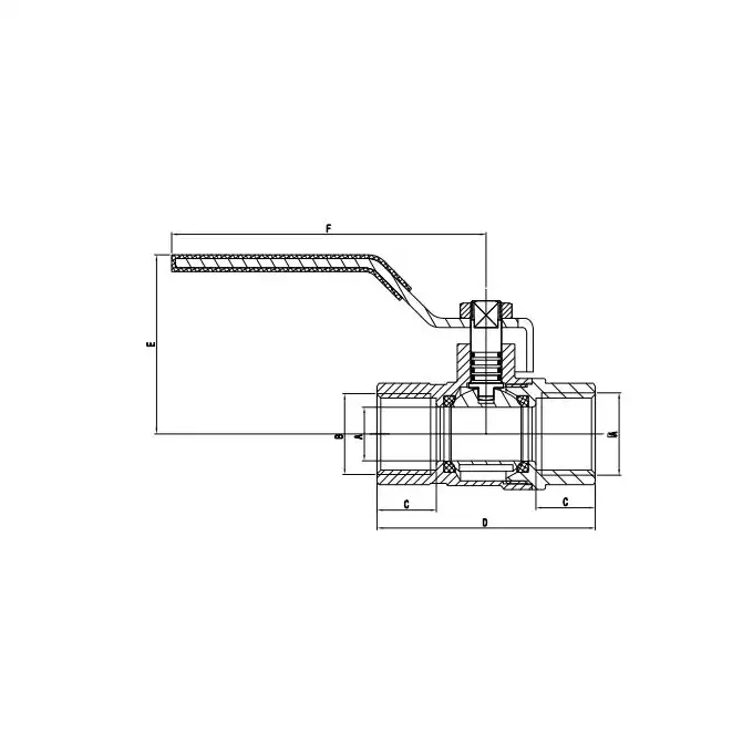 Kurek kulowy IDMAR KG020001.8070A4S 3/4&quot; do gazu