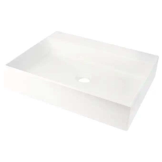 Umywalka stawiana na blat Deante Correo CQR AU5S 500x400 mm alabaster