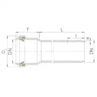 Rura kanalizacyjna PCV KACZMAREK 032343L300 FI160/ 4,7 - L 3000 LITA DIN LOCK