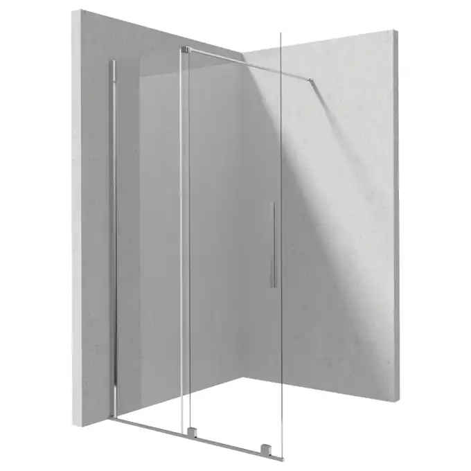 Ścianka prysznicowa walk-in Deante Prizma KTJ 032R przesuwna 120x195 cm chrom