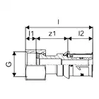 Złączka Uponor S-Press PLUS 1070605 z ruchomą nakrętką 20-G3/4&quot;SN