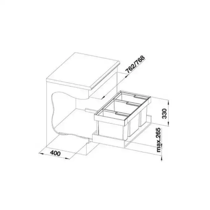 Selektor FLEXON II 80/3 BLANCO 525221