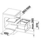 Selektor FLEXON II 60/3 + pokrywa systemowa BLANCO 521472