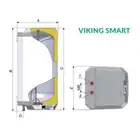 Podgrzewacz pojemnościowy emaliowany Viking 80l  regulator SMART VIKING-E 80 SMART BIAWAR 25291