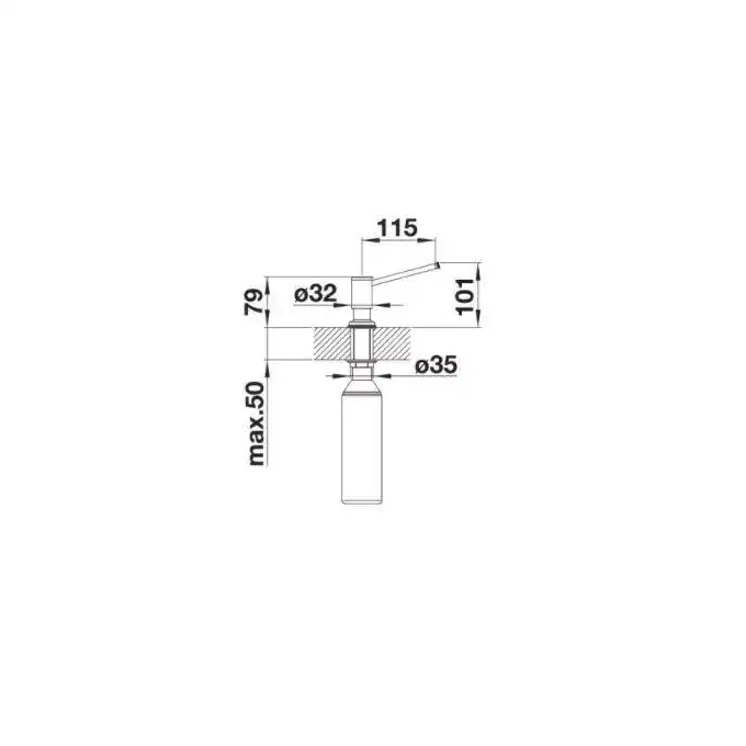 LIVIA - dozownik chrom BLANCO 521291